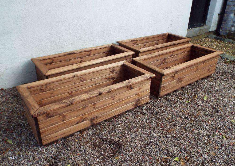 Extra Large Wooden Trough Charles Taylor Trading