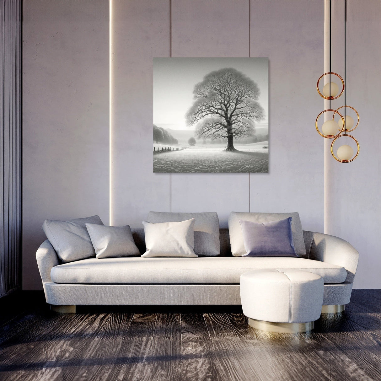 A Silent Winter Morning Canvas