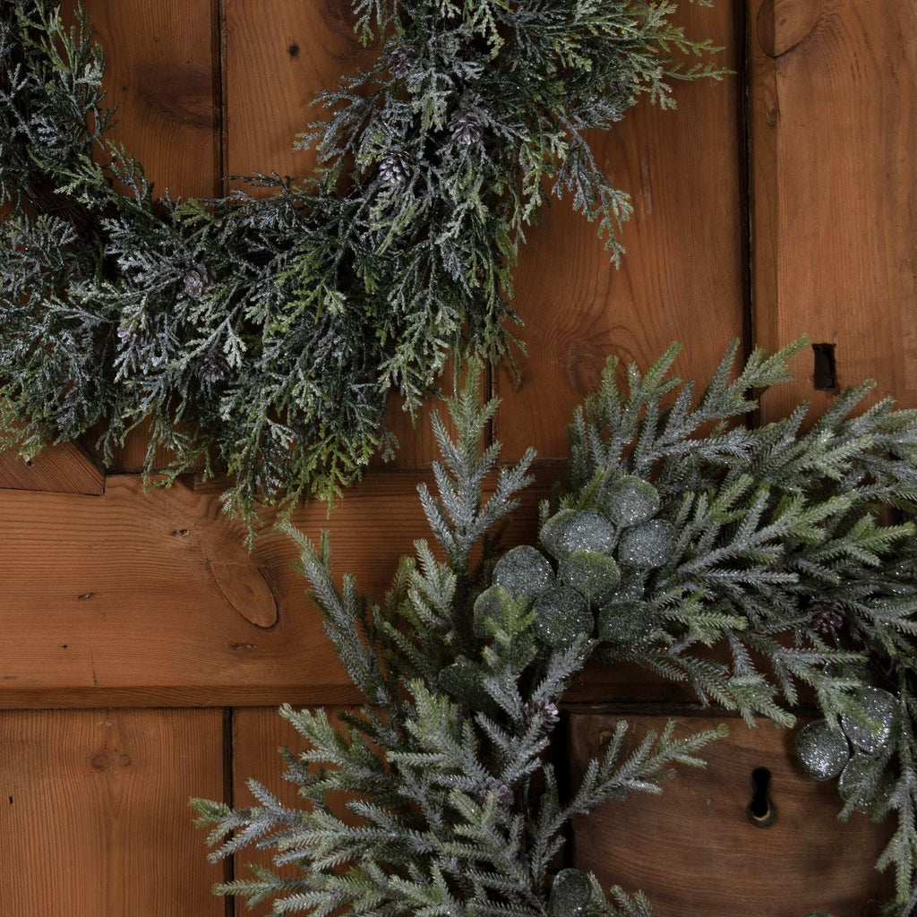 Shades 4 Seasons Frosted Realistic Eucalyptus Wreath Shades 4 Seasons