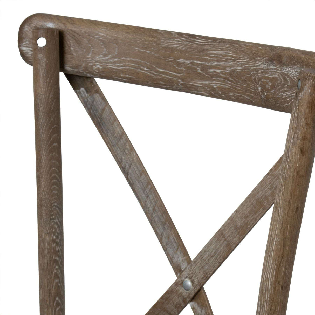 Shades 4 Seasons Rustic X-Back Dining Chair, Distressed Oak Shades 4 Seasons