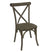 Shades 4 Seasons Rustic X-Back Dining Chair, Distressed Oak BROWN OAK Shades 4 Seasons