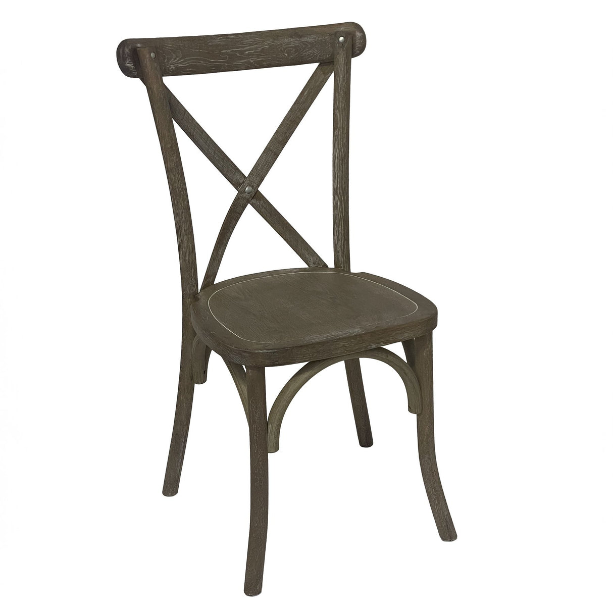 Shades 4 Seasons Rustic X-Back Dining Chair, Distressed Oak BROWN OAK Shades 4 Seasons