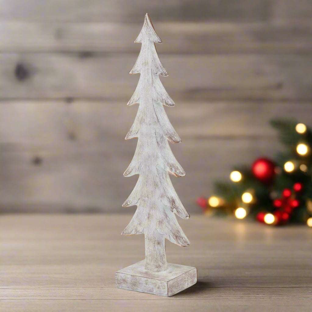 Shades 4 Seasons Forest Tree Sculpture - White Tabletop WHITE RESIN Shades 4 Seasons