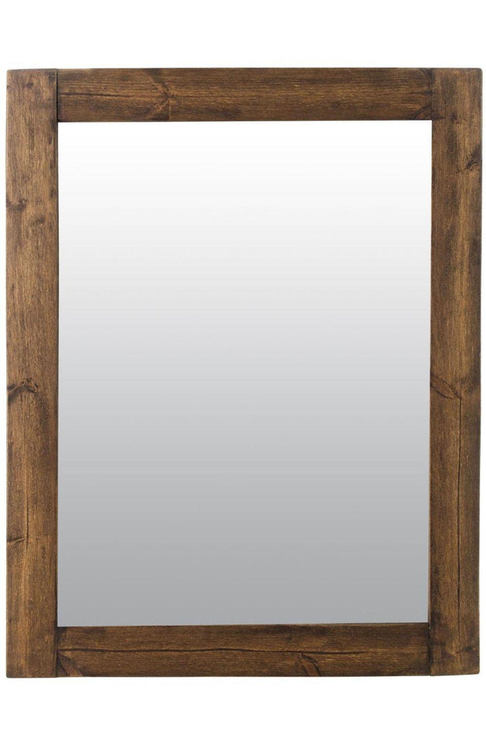 Farmhouse Natural Wood Mirror Unbranded