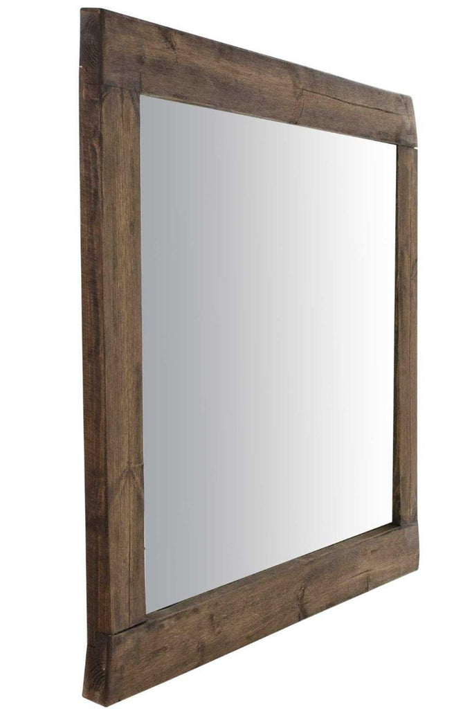 Farmhouse Natural Wood Mirror Unbranded