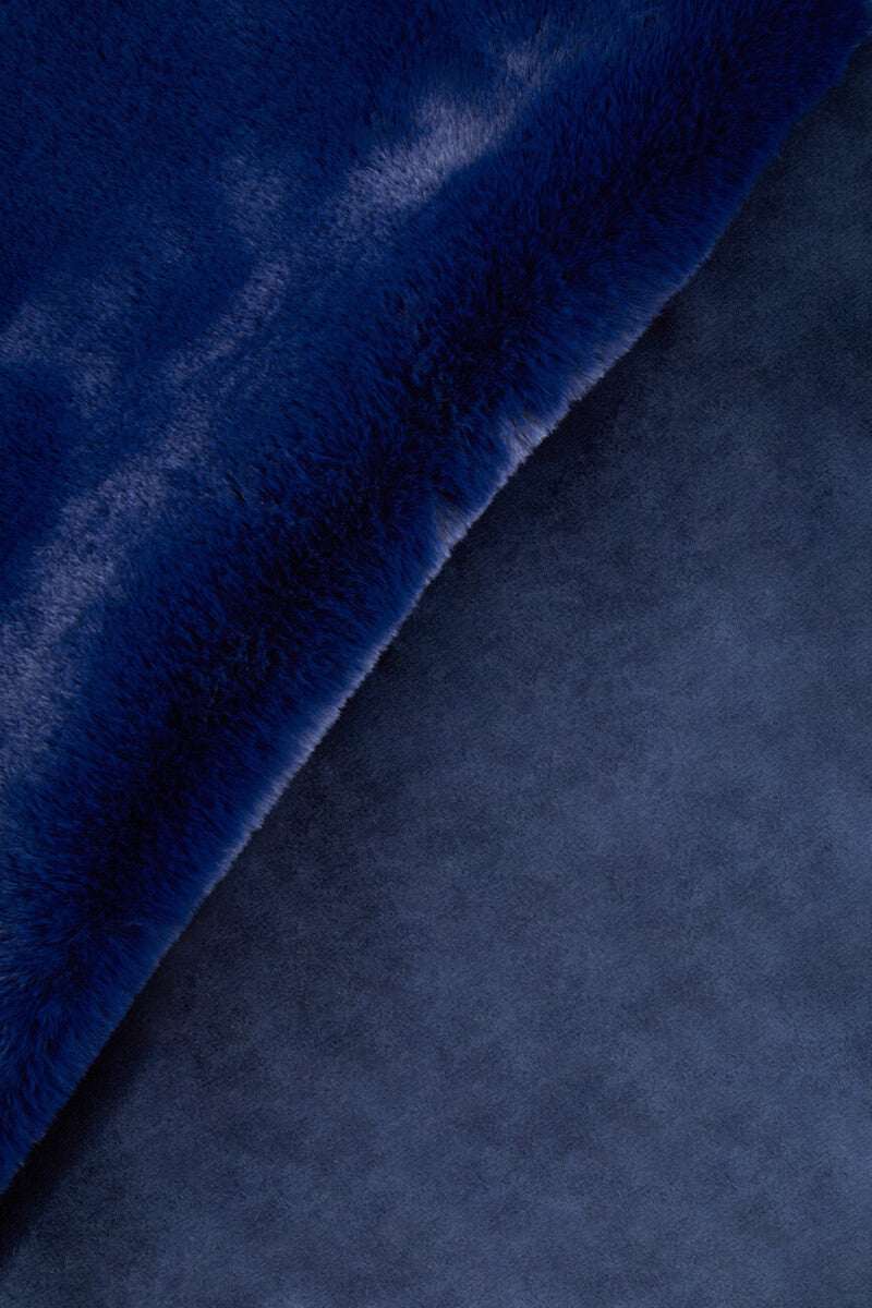 Orsina Soft Blue Fur Throw for Cozy Home Decor and Warmth on Cold Evenings