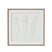 Solli White Feathers Art Mounted In Beaded Frame BROWN WOOD Shades 4 Seasons