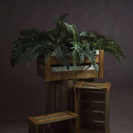 Shades 4 Seasons Artificial Fern Bunch for Home Decor GREEN PLASTIC Shades 4 Seasons