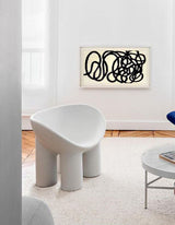Le Di Vita Fiberglass Armchair in White, Stylish and Modern Design for Contemporary Interiors