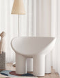 Le Di Vita Fiberglass Armchair in white with smooth curves, perfect for modern living spaces