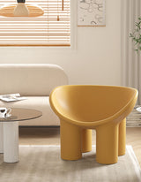 Le Di Vita Fiberglass Armchair in Yellow, featuring a modern design and comfortable seating for stylish interiors