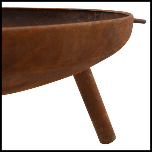 vidaXL Outdoor Fire Pit with Sturdy Steel Design vidaXL