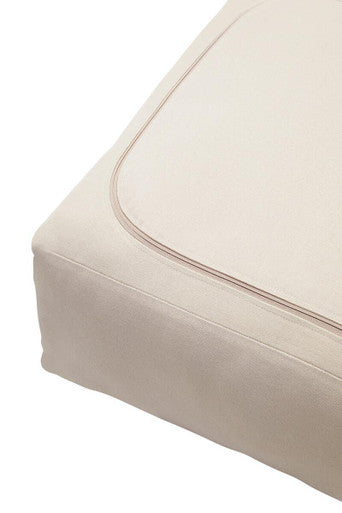 Orsina Floor Cushion in Soft Beige with Elegant Piping for Stylish Home Decor