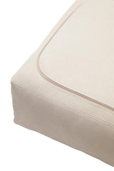 Orsina Floor Cushion in Soft Beige with Elegant Piping for Stylish Home Decor