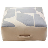 Orsina Floor Cushion with Geometric Design and Comfortable Fabric for Home Seating