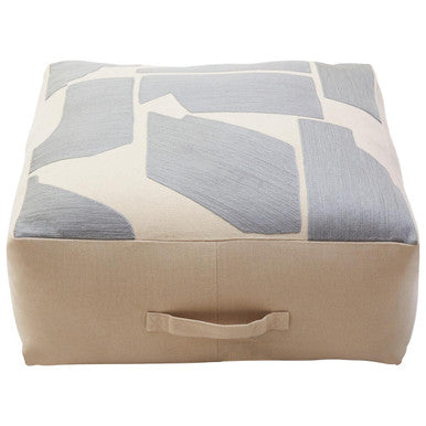 Orsina Floor Cushion with Geometric Design and Comfortable Fabric for Home Seating