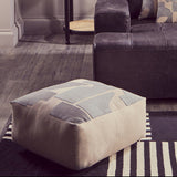 Orsina Floor Cushion in a geometric design, ideal for stylish lounging and floor seating.