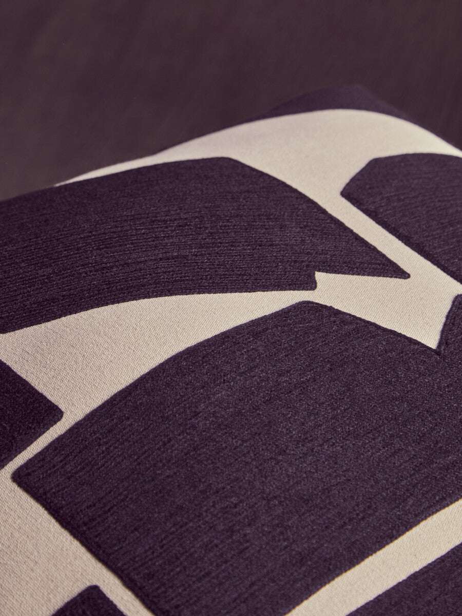 Orsina Floor Cushion with Modern Abstract Design in Dark Tones for Stylish Home Decor