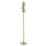 Elegant Orsina Floor Lamp with three gold shades and sleek design for modern interiors
