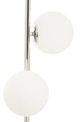 Orsina Floor Lamp featuring modern design with two round frosted glass globes