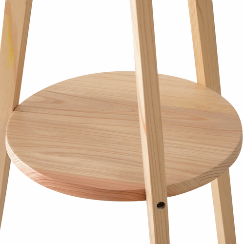 HOMCOM Modern Wooden Tripod Floor Lamp with Shelf HOMCOM