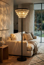 Orsina Floor Lamp with Crystal Shade for Elegant Living Room Lighting