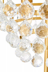 Orsina Floor Lamp with Elegant Crystal Droplets and Stylish Gold Finish