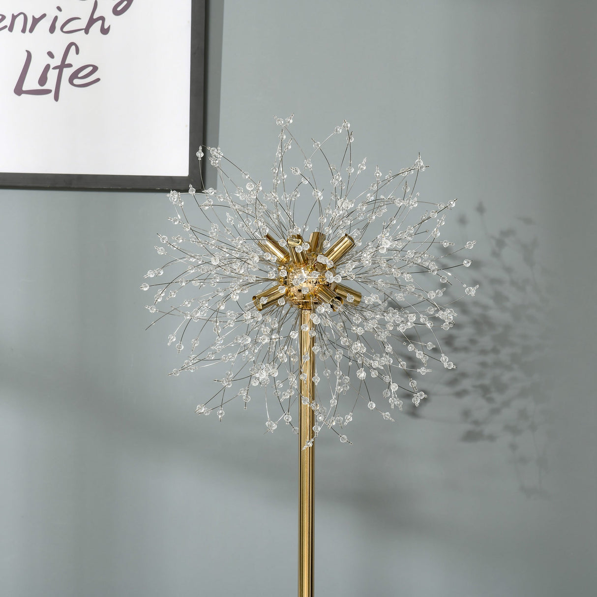 Elegant Wise Galleria Floor Lamp with a decorative design and crystal accents for stylish illumination