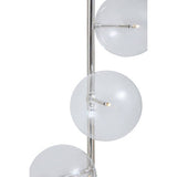 Abira Nickel And White Marble Floor Lamp Orsina
