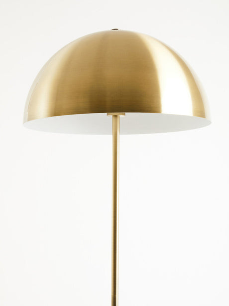 Stylish Orsina Floor Lamp with a sleek gold dome shade and elegant slender base