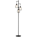 Wise Galleria Floor Lamp with Three Glass Shades for Stylish Home Lighting