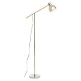 Orsina Floor Lamp with Adjustable Arm and Metallic Shade for Modern Living Spaces
