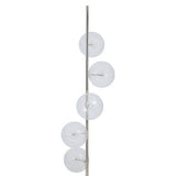 Abira Nickel And White Marble Floor Lamp Orsina