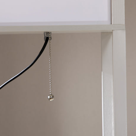 Close-up of a Floor Lamp featuring a pull chain switch and sleek design for modern interiors