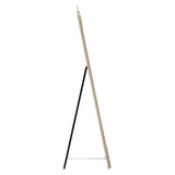 Orsina Floor Mirror with a sleek wooden frame and black stand for modern interiors