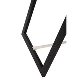 Orsina Floor Mirror with a stylish black geometric frame for modern home decor