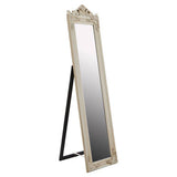 Orsina Floor Mirror with Ornate Frame and Stand for Elegant Home Decor