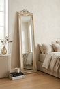 Orsina Elegant Floor Mirror with Ornate Frame Perfect for Bedroom Decor