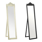 Orsina Floor Mirror in Cream and Black with Elegant Frames for Stylish Home Decor