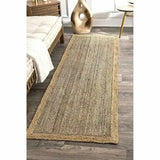 Natural Jute Floor Rug by Nisu Home for a warm and inviting bedroom decor