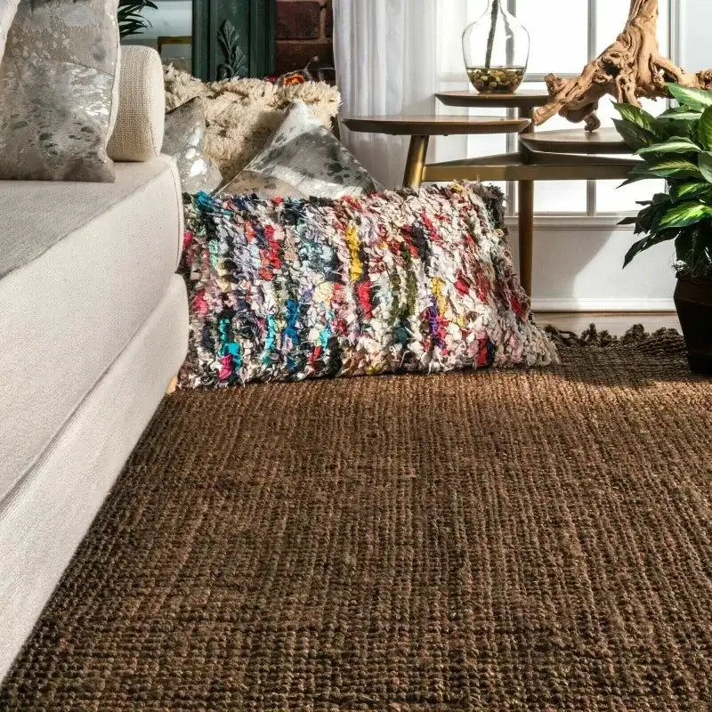 Nisu Home Floor Rug in a Textured Design, Perfect for Living Room Decor and Comfort