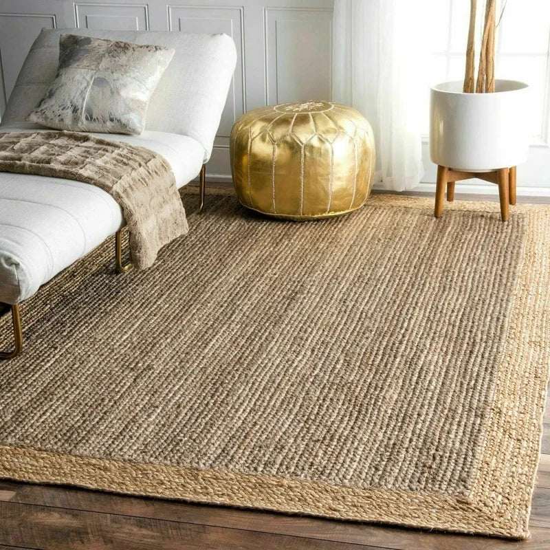 Natural jute floor rug from Nisu Home, perfect for enhancing the warmth of your living space