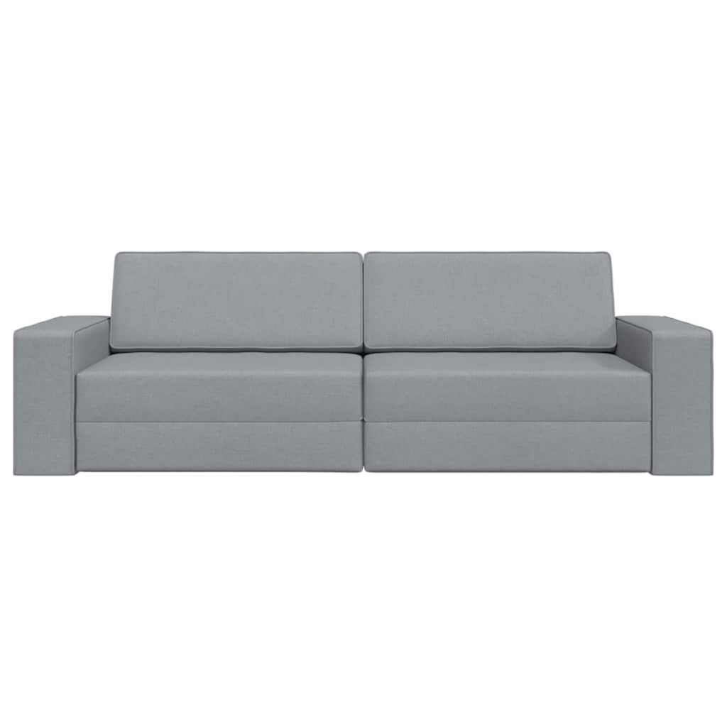 vidaXL Floor Sofa Bed Light grey 245 x 78 x 77 cm Fabric vidaXL