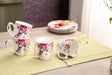 Elegant floral Mugs Set from London Boutique Lifestyle, perfect for tea or coffee gatherings
