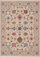Elegant floral rug with intricate patterns and vibrant colours, perfect for enhancing any living space
