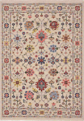 Elegant floral rug with intricate patterns and vibrant colours, perfect for enhancing any living space
