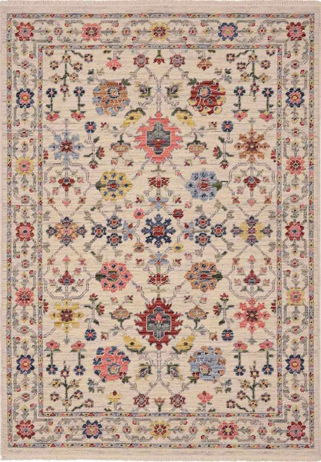 Elegant floral rug with intricate patterns and vibrant colours, perfect for enhancing any living space