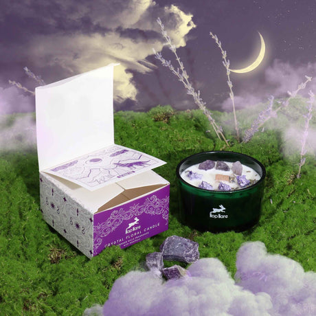 Hop Hare Crystal Magic Flower Candle - The Moon AW-Dropship