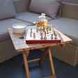 Square Folding Coffee Table - 50cm - Recycled Wood AW-Dropship