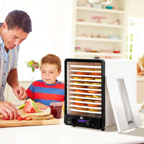 Wise Galleria Food Dehydrator with layered trays for making dried fruits and snacks in the kitchen